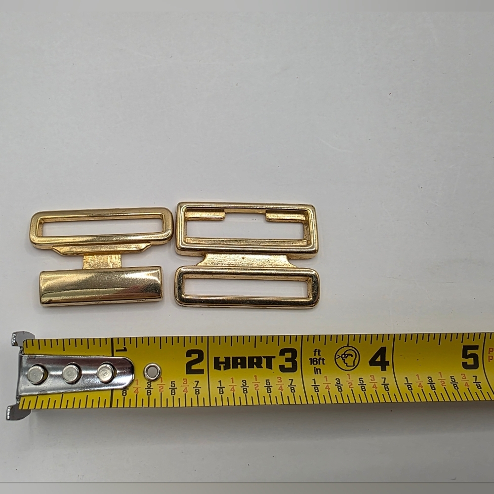 Gold Rectangular Buckle Set - Picture 5 of 7